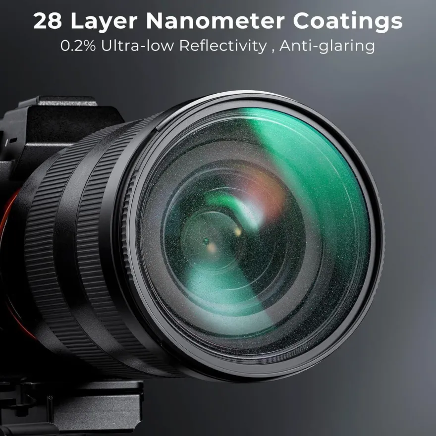 67mm K&F Concept Nano-X Serie Shimmer Diffusion 1 Filter Optisches Glas 28-Fach