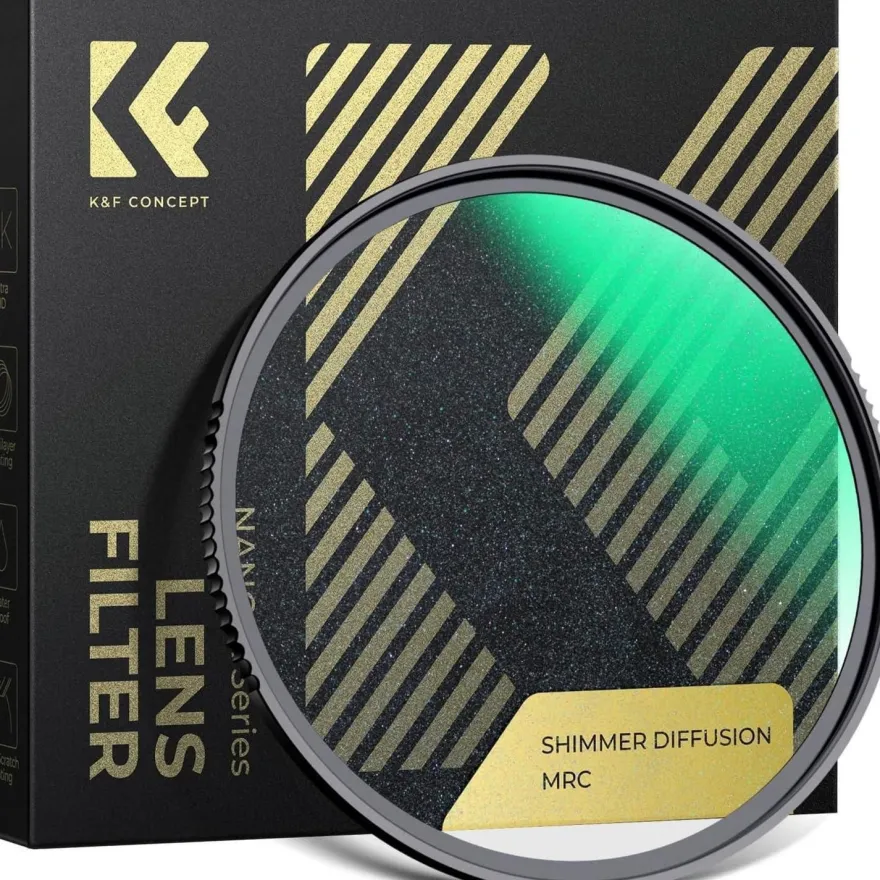 67mm K&F Concept Nano-X Serie Shimmer Diffusion 1 Filter Optisches Glas 28-Fach