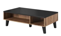 Moderne Eiche/ Schwarz Couchtisch Lotta 110 cm