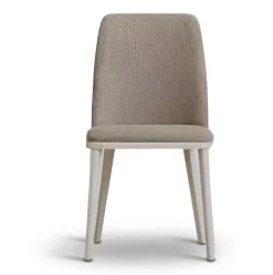 Moderner Polsterstuhl Beige Creme – Design Esszimmerstuhl Elegant