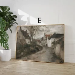 Moderne Vintage Kunst Poster · Geschenkidee · Landschaft Ballett Schmetterlin