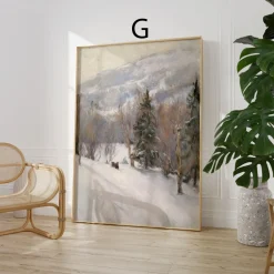 Moderne Vintage Kunst Poster · Geschenkidee · Botanik Tierwelt Landschaft Rom