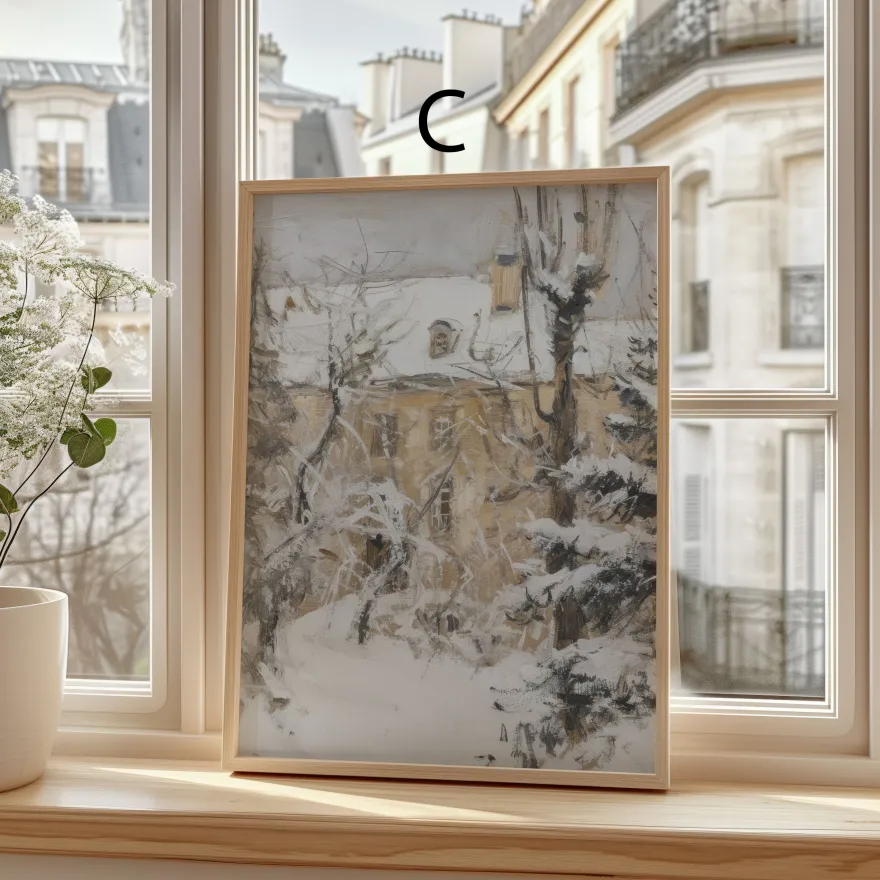 Moderne Vintage Kunst Poster · Geschenkidee · Tiere Blumen Landschaft Klassis