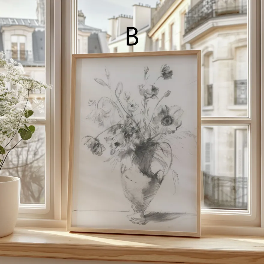 Moderne Vintage Kunst Poster · Geschenkidee · Tiere Blumen Landschaft Klassis