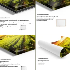 Modern Wandbild deko Frau Schwarz Gold Poster , Acrylglas + Aluminium , Leinwand