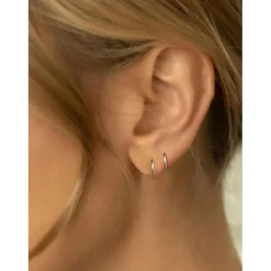 MODRSA Nasenpiercing Ring 316L Chirurgenstahl 18G Hinged Clicker Helix Conch
