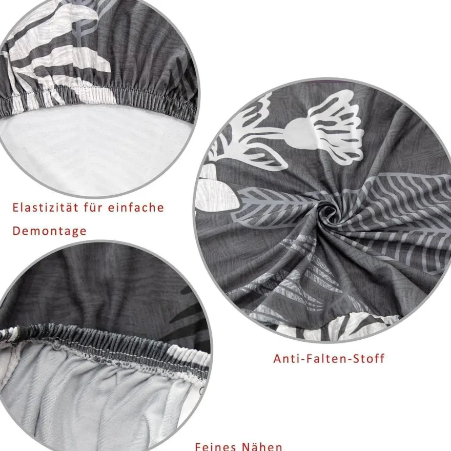 MOLVCE Stuhlhussen 6er Set, Universal bi-Elastic Stretch Hussen für