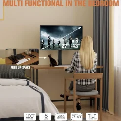 Monitor Ständer 27-43 Zoll schwenkbar neigbar höhenverstellbar schwarz