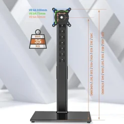 Monitor Ständer 27-43 Zoll schwenkbar neigbar höhenverstellbar schwarz