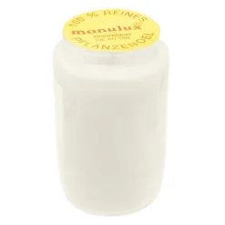 Monulux-glasöllicht, 100% reines Pflanzenöl, Weiß, Brenndauer ca. 60 Stunden, 95