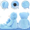 MorisMos Großer Teddybär 100cm mit Babybär, XXL Kuscheltier aus weichem Plüsch