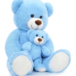MorisMos Großer Teddybär 100cm mit Babybär, XXL Kuscheltier aus weichem Plüsch