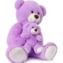MorisMos Riesen Teddybär 100cm mit Babybär, XXL Kuscheltier für Mädchen und