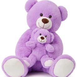 MorisMos Riesen Teddybär 100cm mit Babybär, XXL Kuscheltier für Mädchen und