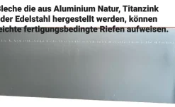 2 m Ortgangblende Windblech Ortgangbrettverkleidung Dachblende
