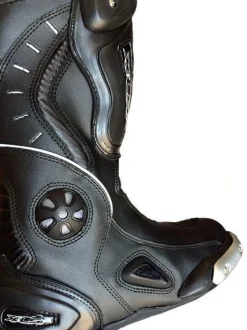Motorradstiefel Racing Boots Touringstiefel von XLS Schwarz Gr. 38 bis 48