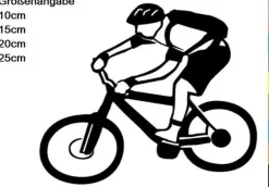 Mountainbike Aufkleber Mountainbiken MTB Auto Aufkleber Sport Bike Fahrrad 135/5