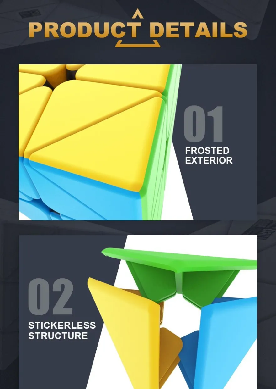 MoYu Meilong Pyraminx 3x3 - stickerless - Zauberwürfel Speedcube Magischer Magi