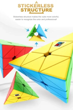 MoYu Meilong Pyraminx 3x3 - stickerless - Zauberwürfel Speedcube Magischer Magi