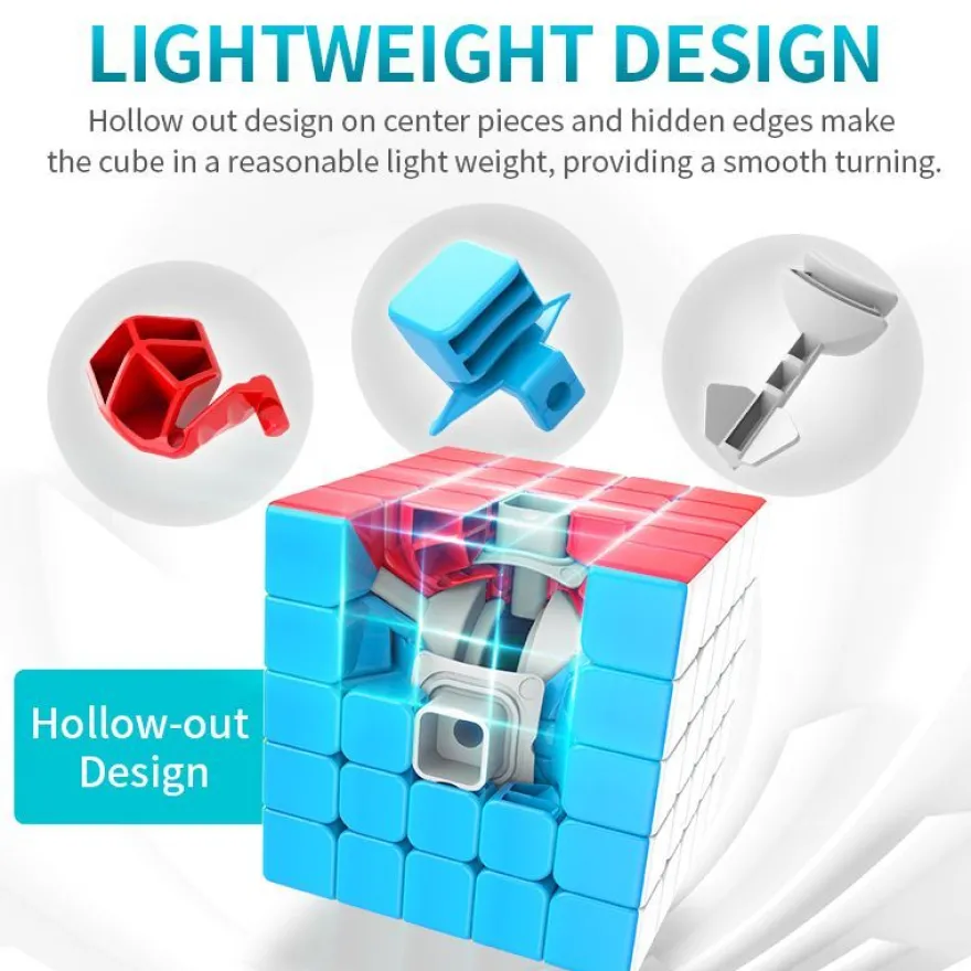MoYu Meilong 5x5 - stickerless - Zauberwürfel Speedcube Magischer Magic Cube