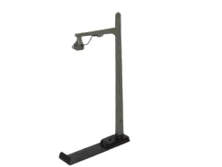 Märklin 407 MN - 800 - Mast für Fahrleitung - Guss - Grau - Arm gerade - HO - 1:87