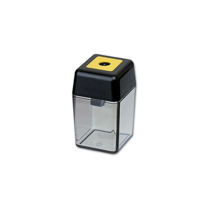 M+R Spitzdose schwarz/transparent