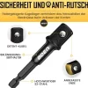 Mr. wintek 4-teiliges Schlagschrauberadapter & Magnetischer Bithalter Set