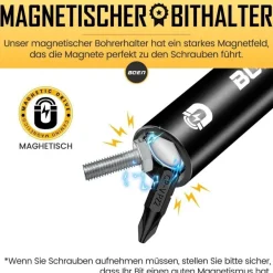 Mr. wintek 4-teiliges Schlagschrauberadapter & Magnetischer Bithalter Set
