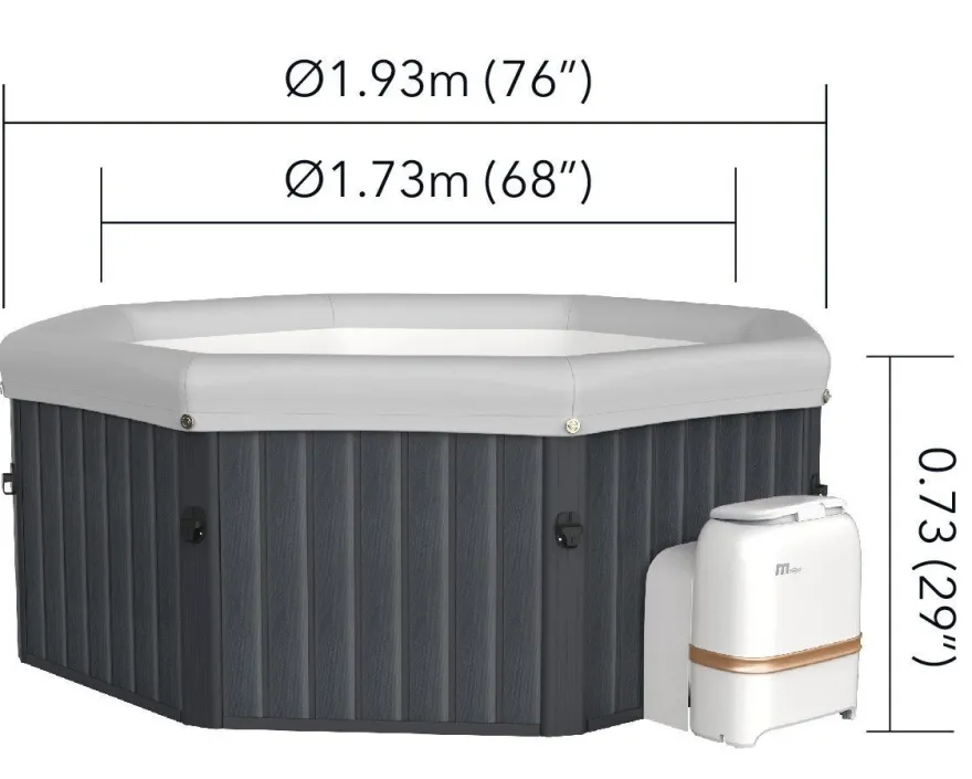 MSPA Whirlpool Tuscany 2026 Outdoor Pool 6 Pers. App Steuerung UVC XXL