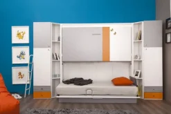 Multimo SMART klappbares Etagenbett-Set 5-tlg. / Geschwisterzimmer