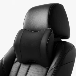 Mumjooyi Auto Nackenkissen Kopfstütze mit Verstellbarem Riemen in Lederoptik