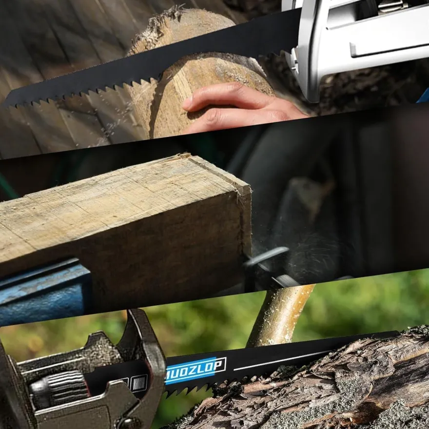 Muozlop 5er Set Säbelsägeblätter 150mm, 6 TPI - Ideal für Holz und