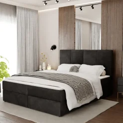 Muralo Kontinentalbett mit zwei Bettkasten Doppelbett Polsterbett für Schlafzimmer