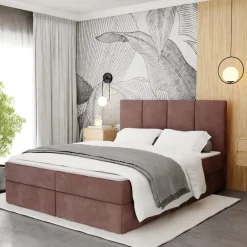Muralo Kontinentalbett mit zwei Bettkasten Doppelbett Polsterbett für Schlafzimmer
