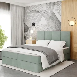 Muralo Kontinentalbett mit zwei Bettkasten Doppelbett Polsterbett für Schlafzimmer