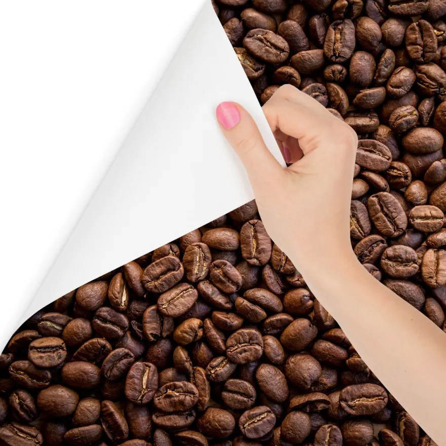 Muralo Selbstklebende Fototapeten XXL Röstfrische Kaffeebohnen 3D 3129