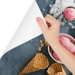 Muralo VINYL Fototapete XXL TAPETE Esszimmer EIS Obst Himbeeren 3D 3184