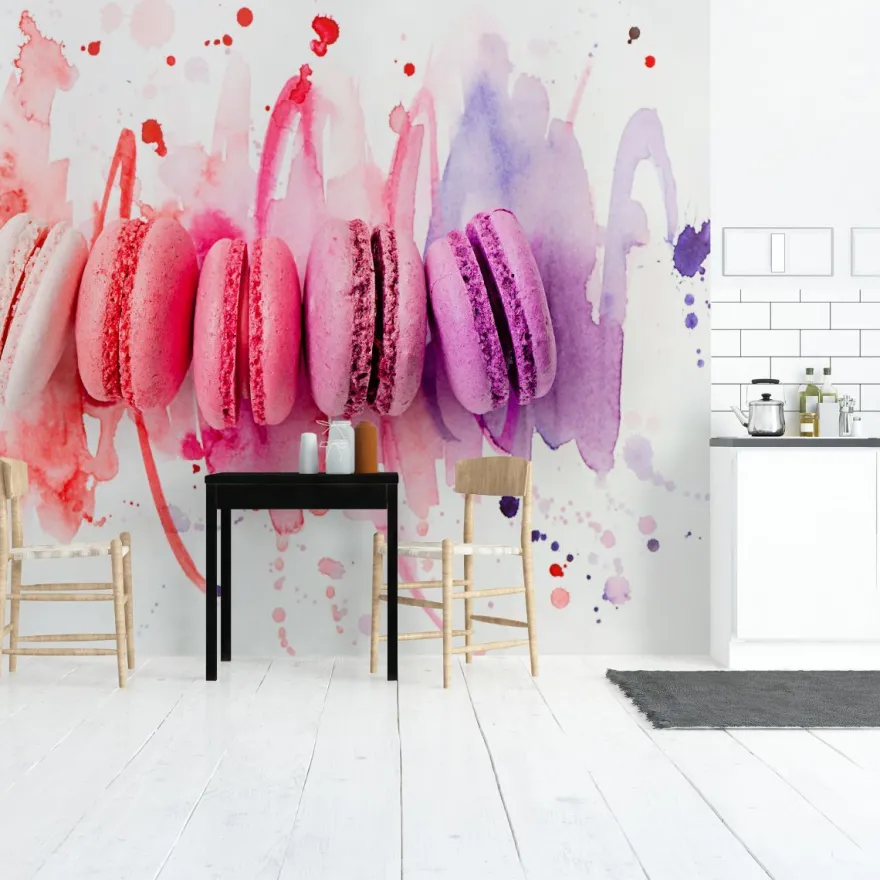 Muralo VINYL Fototapete XXL TAPETE Esszimmer bunte Kuchen 3206