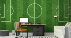 Muralo VLIES Fototapete Tapeten XXL Wohnzimmer Stadion Gras Rasen 3455