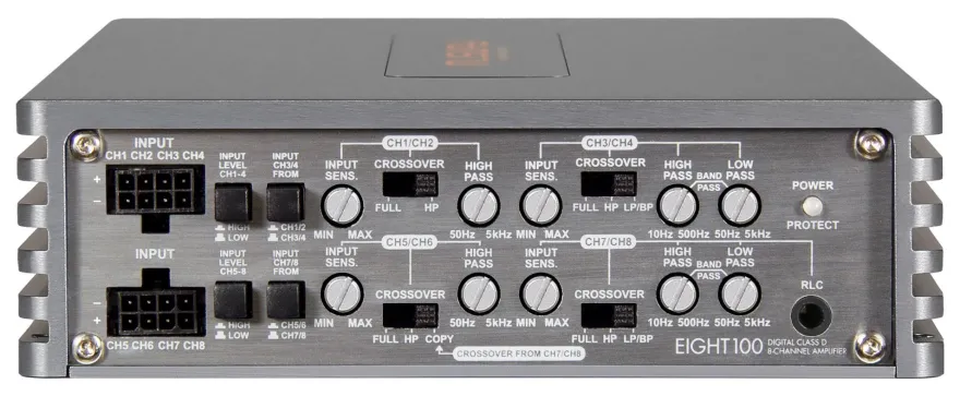 MUSWAY Digital 8 Kanal Endstufe Hifi Verstärker Lautsprecher AMP EIGHT100