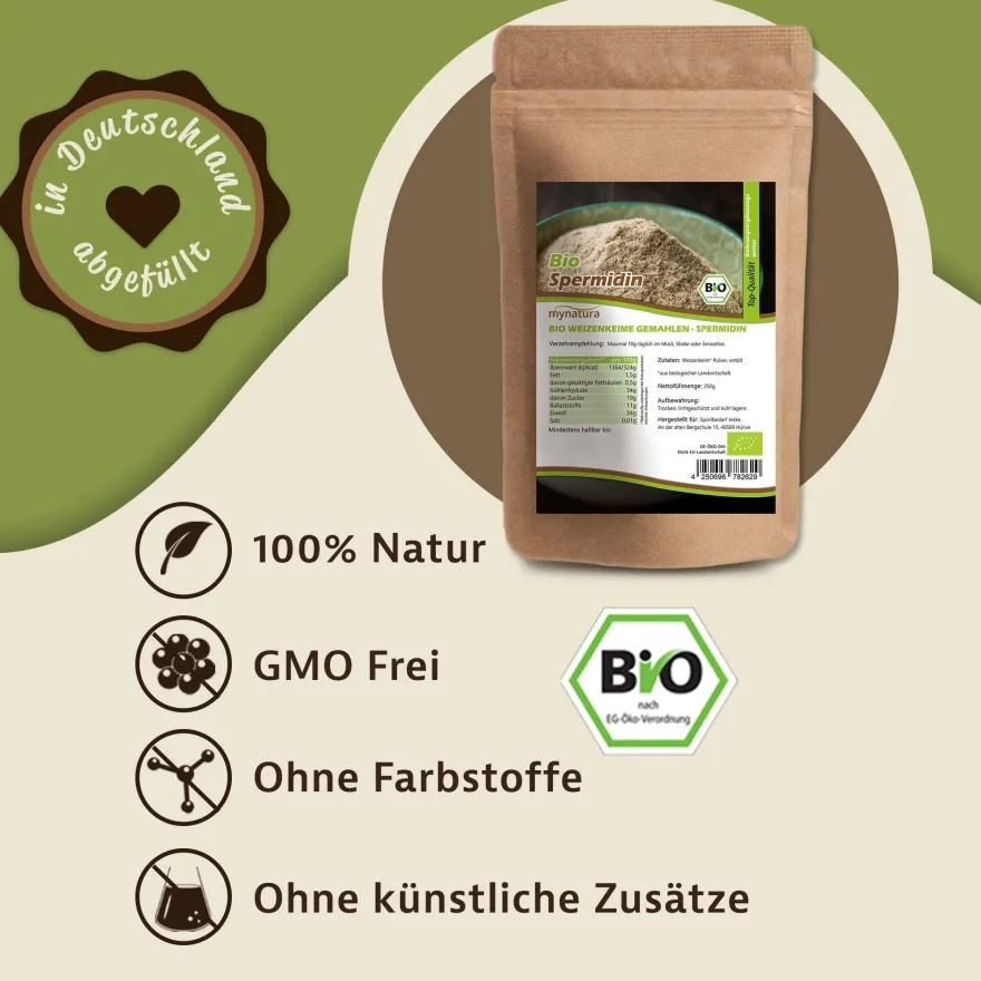 Mynatura Bio Weizenkeime gemahlen - 250g