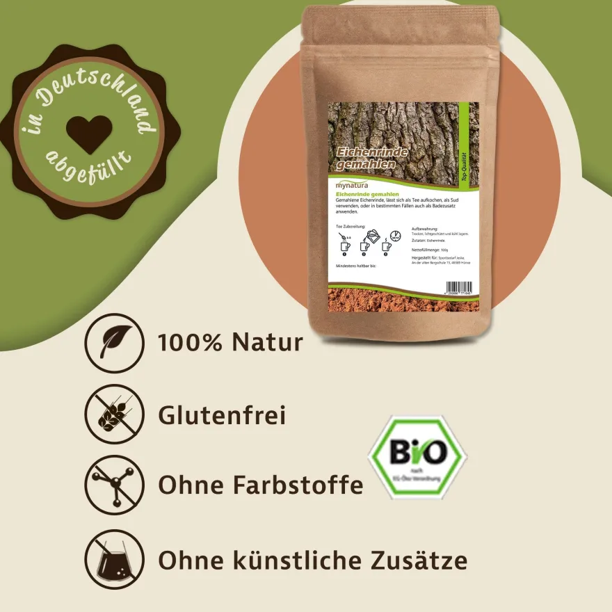 Mynatura Eichenrinde gemahlen – in verschiedenen Größen