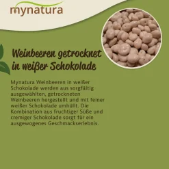 Mynatura Weinbeeren in weißer Schokolade – in verschiedenen Größen