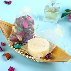 Naler 120x Organzasäckchen Champagner Organzabeutel Geschenktüten für Schmuck