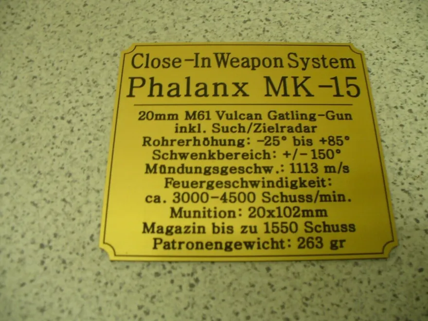 Namensschild für Modellständer oder Diorama - 8,8cm FlaK 36