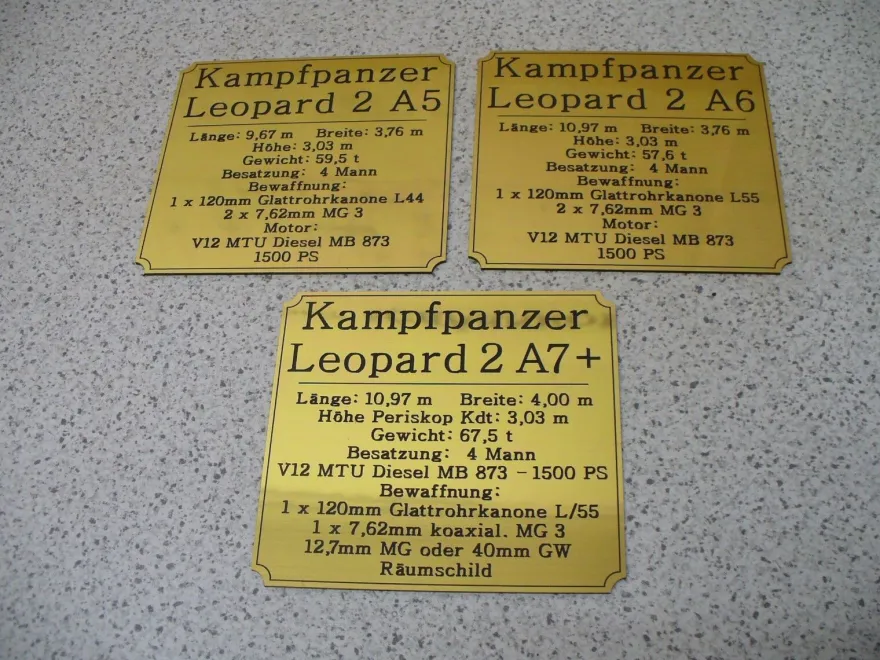 Namensschild für Modellständer oder Diorama - Jagdpanzer Jaguar 1