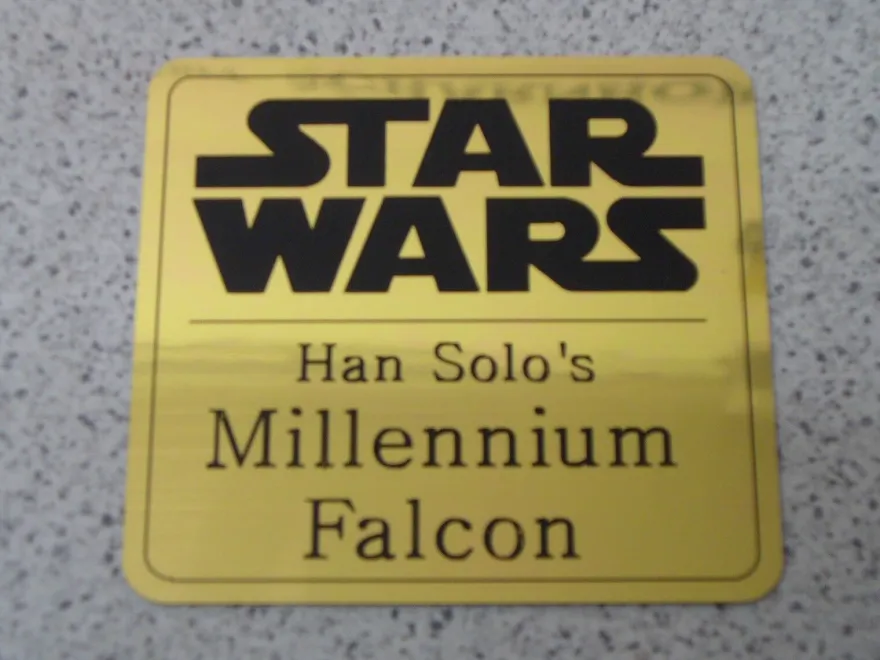 Namensschild für Modellständer oder Diorama - STAR WARS Todesstern