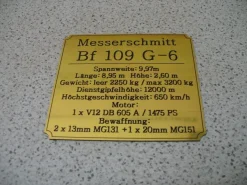 Namensschild für Modellständer oder Diorama - Do 217 N-2