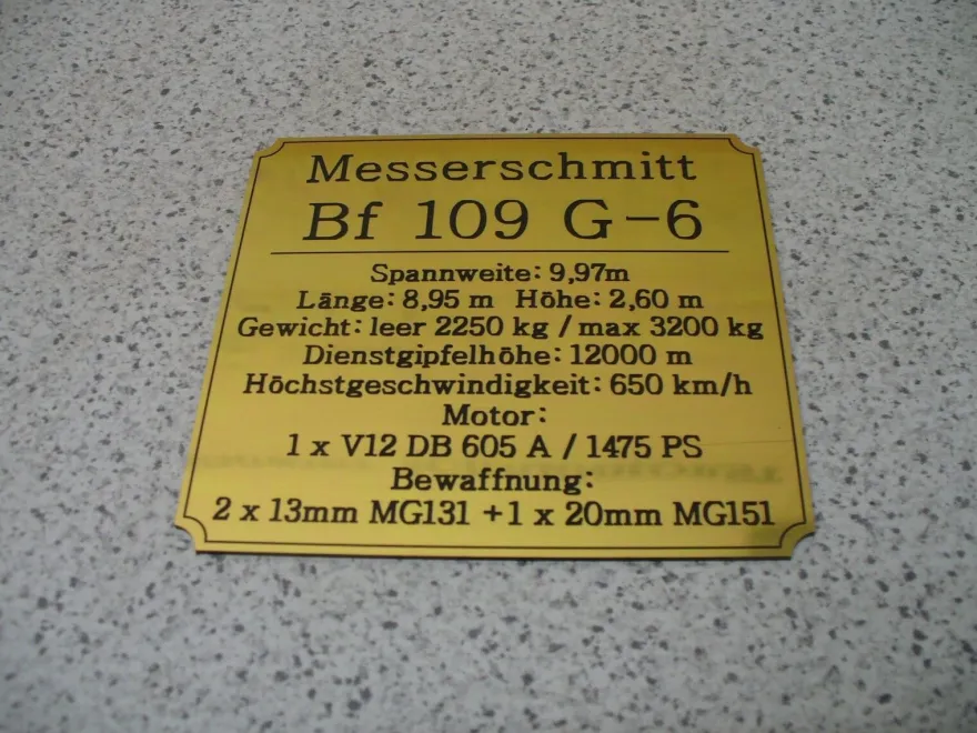 Namensschild für Modellständer oder Diorama - Do 217 N-2