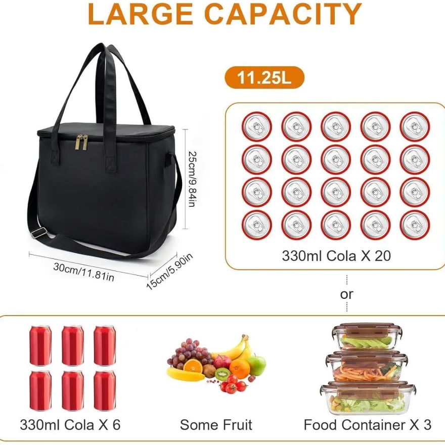 Nanxson Isolierte Lunchtasche, Wiederverwendbare Kühltasche mit Blumenmuster